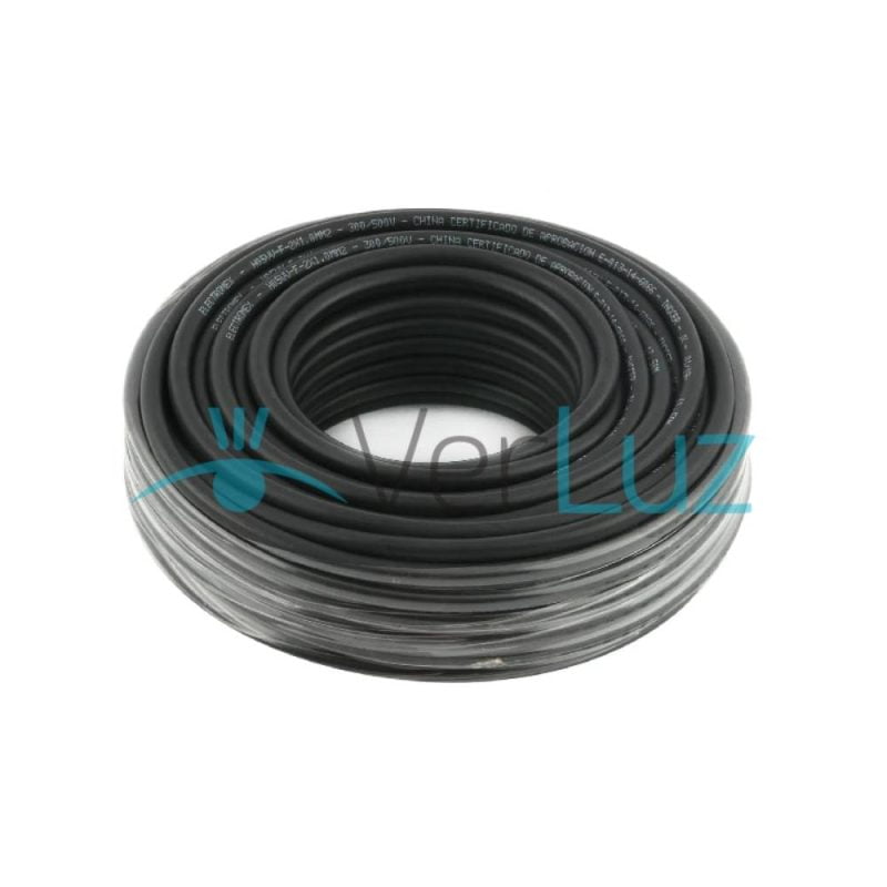 H05VV-F 3x1 mm2 Câble d'extension renforcé Noir – 1m
