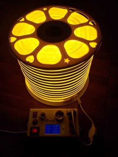 Cinta LED Neón Flexible Diez Colores 220 Volt 7 watt/metro 180° IP67 (60w) photo review