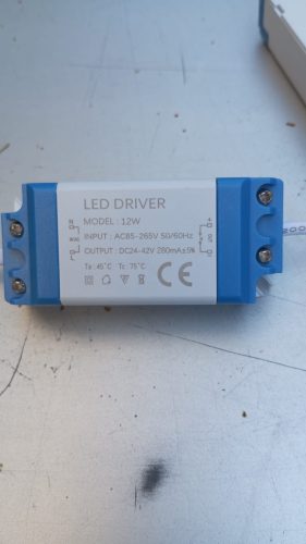Driver para Panel LED 12 watt 12 volt IP20 photo review