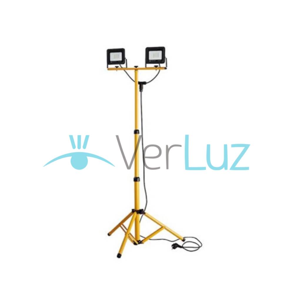 Kit SEC Trípode Proyector LED 2×30 watt Frío (480w) – VerLuz Pro