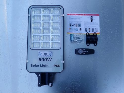 Luminaria Vial LED SMD Solar 600w Luz Sensor IP66 Fría (600w) photo review