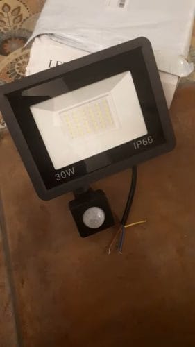 Proyector LED SMD Sensor 30 watt IP66 Frío (150w) photo review